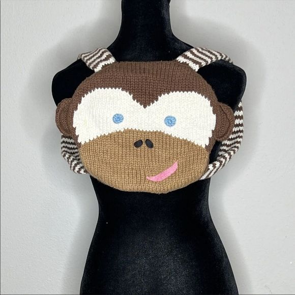 BLABLA KIDS  Brown Monkey Backpack - A super cute bag for your little one! - Picture 1 of 9